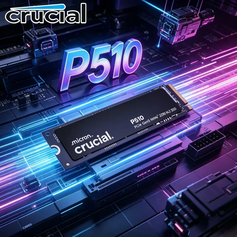 Crucial PCIe Gen5 NVMe P510 M.2 2280 Solid State Drive 1TB 2TB 3D NAND Ultra High Speed Storage for Laptop PC
Crucial PCIe Gen5 NVMe P510 M.2 2280 Solid State Drive 1TB 2TB 3D NAND Ultra High Speed Storage for Laptop PC