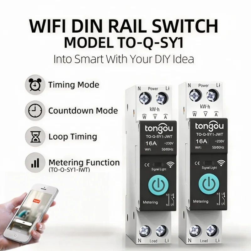 WiFi Smart Circuit Breaker Tuya Smart Life App Voice Control Alexa Google Remote Switch for Home Security Energy Saving Timer
WiFi Smart Circuit Breaker Tuya Smart Life App Voice Control Alexa Google Remote Switch for Home Security Energy Saving Timer