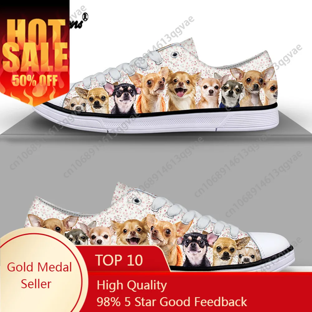 Cartoon Chihuahua Print Animal Women Low Top High Quality Sneakers Mens Womens Teenager Canvas Sneaker Couple Shoes Custom Shoe
Cartoon Chihuahua Print Animal Women Low Top High Quality Sneakers Mens Womens Teenager Canvas Sneaker Couple Shoes Custom Shoe