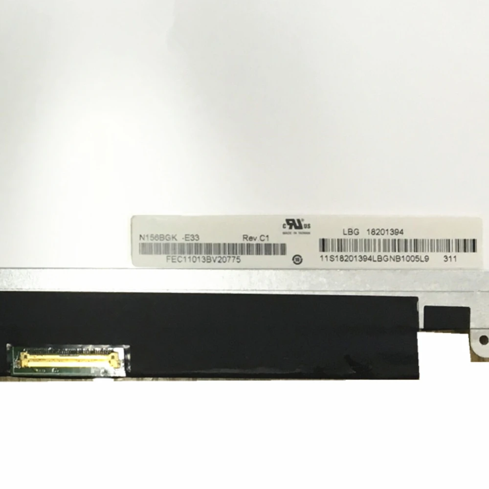 N156BGK-E33 Rev. C1 15.6'' 1366*768 EDP 40 Pins Laptop LCD Touch Screen Display Panel
N156BGK-E33 Rev. C1 15.6'' 1366*768 EDP 40 Pins Laptop LCD Touch Screen Display Panel