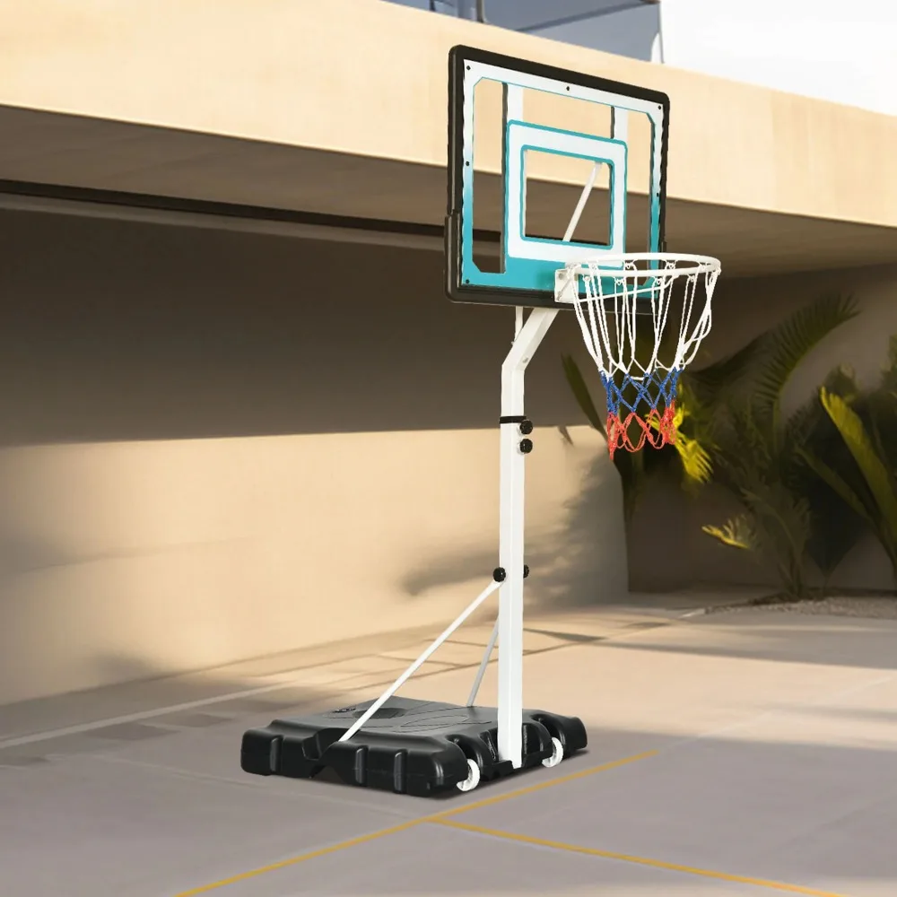 4.1-5.7ft Portable Basketball Hoop, Adjustable Height Basket Ball Hoop with Built in Wheels and Collision-Proof Edge
4.1-5.7ft Portable Basketball Hoop, Adjustable Height Basket Ball Hoop with Built in Wheels and Collision-Proof Edge
