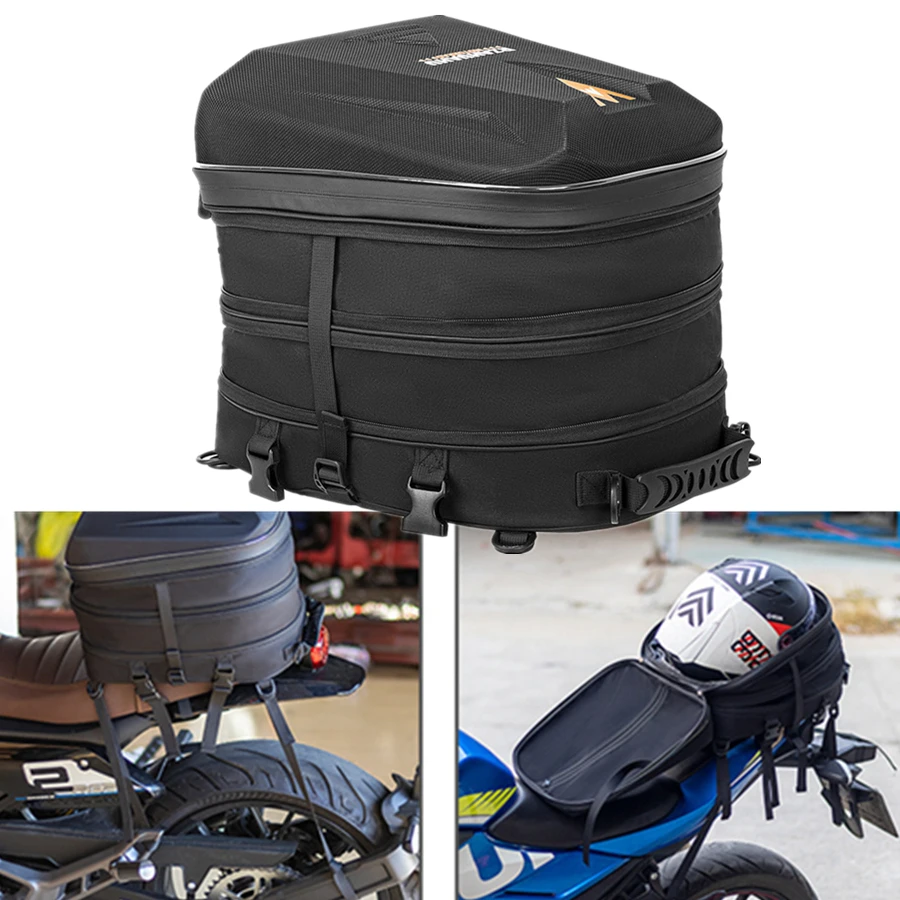 Universal Motorcycle Rear Seat Helmet Bag Expandable 20L-28L Portable Full and Half Helmets Travel Storage Modified Accessories
Universal Motorcycle Rear Seat Helmet Bag Expandable 20L-28L Portable Full and Half Helmets Travel Storage Modified Accessories