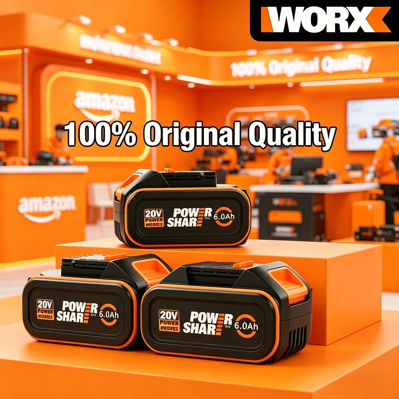 20V 4.0/6.0/8.0Ah Rechargeable Lithium Battery Power Tools, Suitable for Worx WA3553 35514 Cordless Handheld Electric Tools
20V 4.0/6.0/8.0Ah Rechargeable Lithium Battery Power Tools, Suitable for Worx WA3553 35514 Cordless Handheld Electric Tools