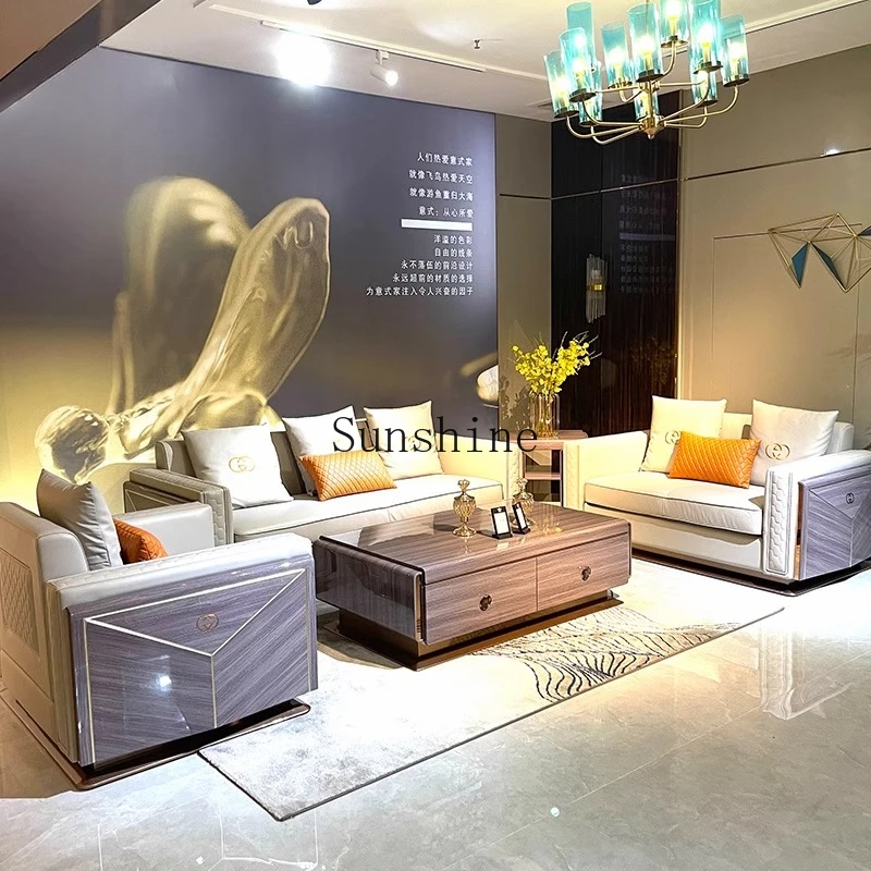 Italian modern light luxury 123 combination brand design simple high-end luxury sofa
Italian modern light luxury 123 combination brand design simple high-end luxury sofa