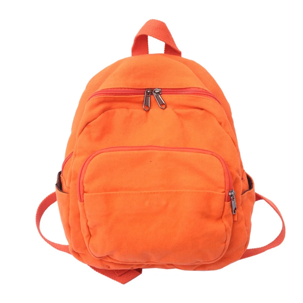 Casual Solid Color Small Backpack Canvas Korean Style School Backpack Zipper Mini Backpack Women
Casual Solid Color Small Backpack Canvas Korean Style School Backpack Zipper Mini Backpack Women