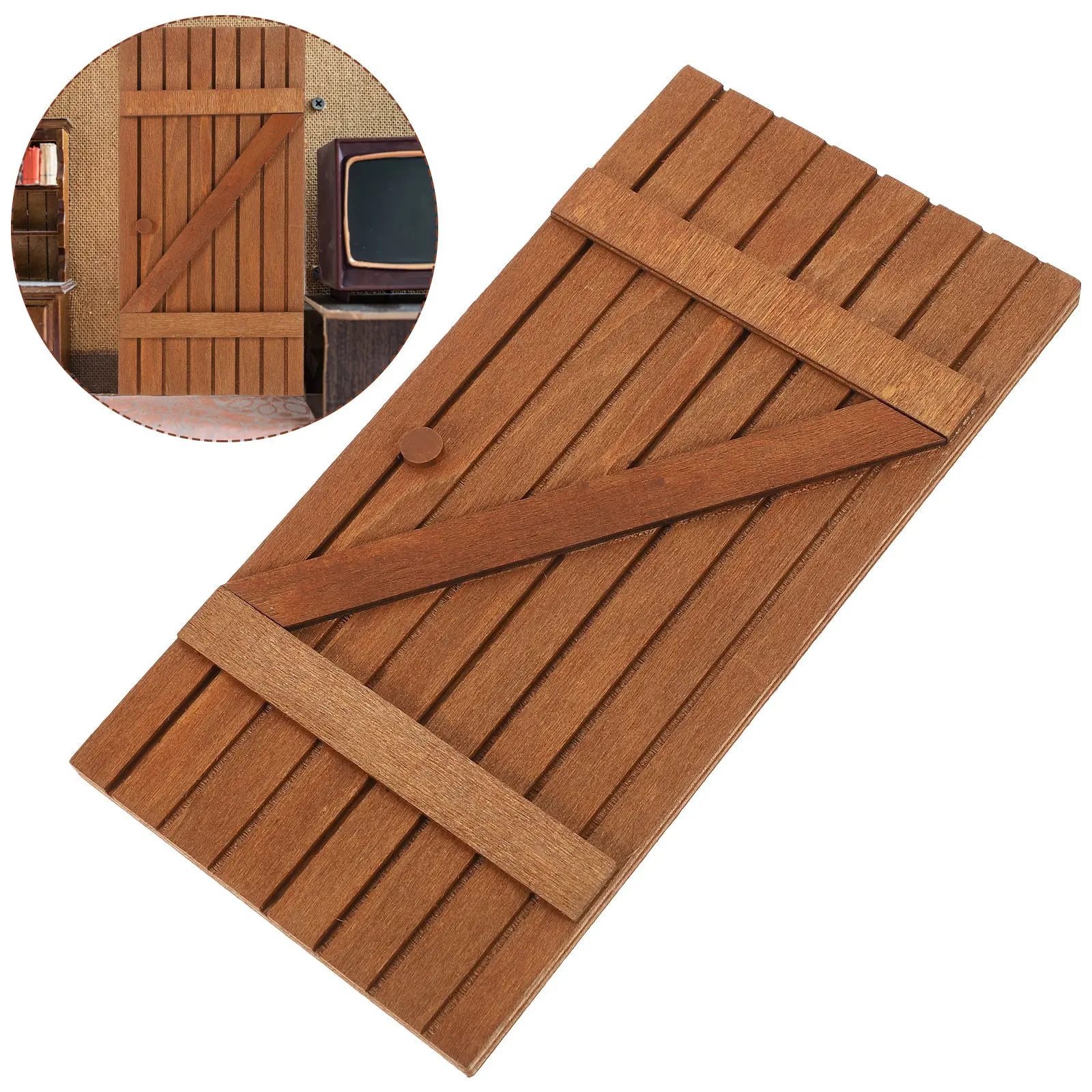 Mini House Wooden Door Miniature Decorative Emulation Gate Layout Prop Mini Room Decoration Desktop Ornament Simulation Gate
Mini House Wooden Door Miniature Decorative Emulation Gate Layout Prop Mini Room Decoration Desktop Ornament Simulation Gate