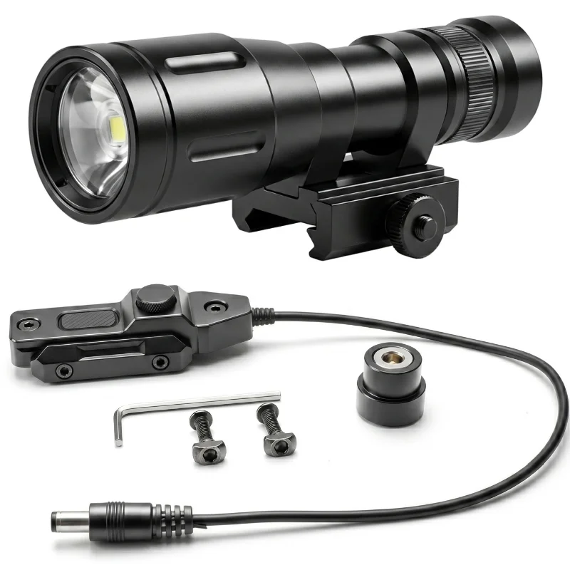 Hunting Flashlight fits Standard 20mm Rail with Extend Pressure Switch Tactical 800 Lumen Flashlight
Hunting Flashlight fits Standard 20mm Rail with Extend Pressure Switch Tactical 800 Lumen Flashlight