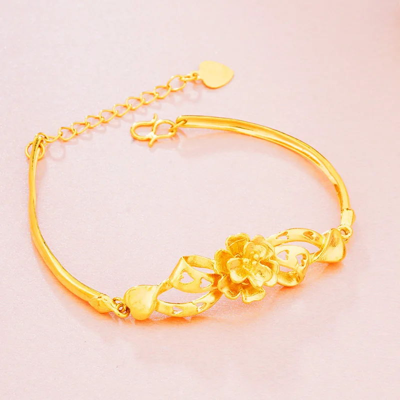 Flower & Peacock Bracelet for Women (24K AU999) - 3D Peacock with Flower, Matte Gold Finish, Daily Layering, Natural Elegance
Flower & Peacock Bracelet for Women (24K AU999) - 3D Peacock with Flower, Matte Gold Finish, Daily Layering, Natural Elegance