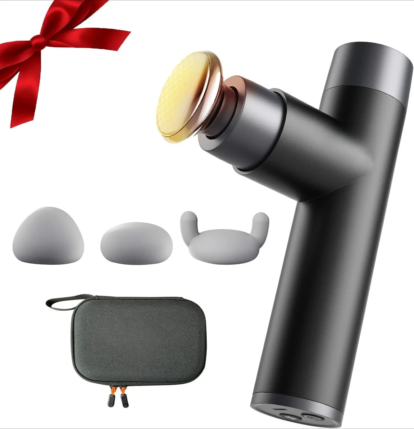 Mini Massage Gun, Percussion Deep Tissues Muscle with Heat, Full-Metal Massage Gun with 3 Interchangeable Heads | 4 Speeds |
Mini Massage Gun, Percussion Deep Tissues Muscle with Heat, Full-Metal Massage Gun with 3 Interchangeable Heads | 4 Speeds |