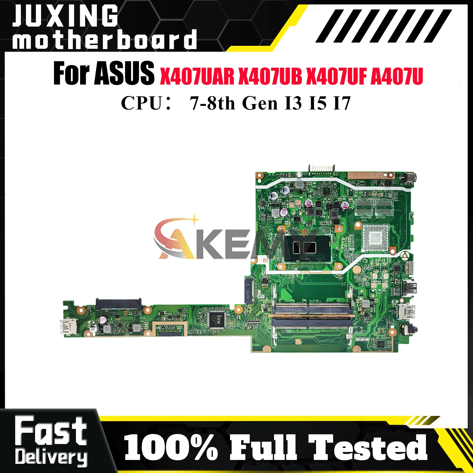 X407UAR Laptop Motherboard For ASUS X407UF X407UB F407U X407UA Y4000U X407UAR X407UBR X407UV A407U X407U Mainboard I3 I5 I7 CPU
X407UAR Laptop Motherboard For ASUS X407UF X407UB F407U X407UA Y4000U X407UAR X407UBR X407UV A407U X407U Mainboard I3 I5 I7 CPU