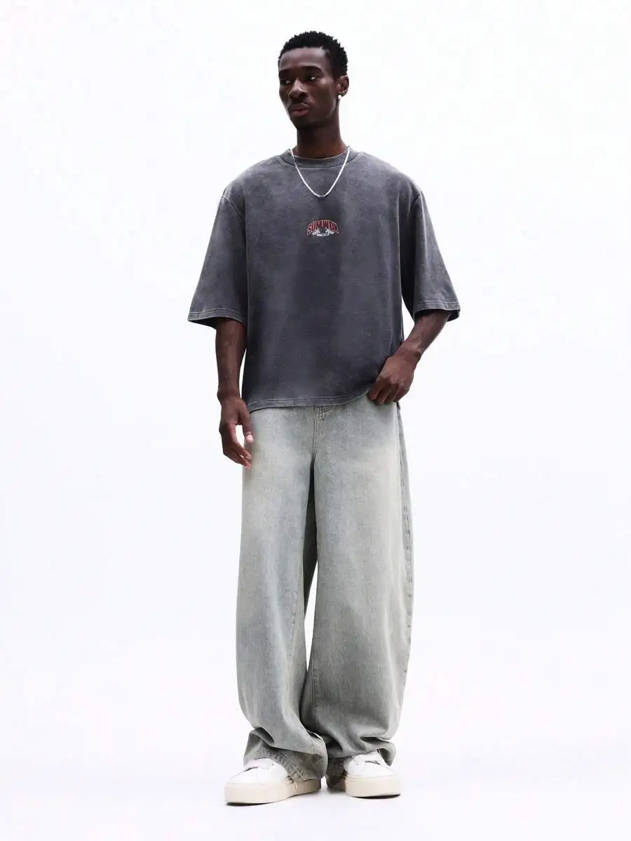 Oversized Box Fit Graphic Print Crew Neck Short Sleeve Cotton Blend Tee Casual Streetwear
Oversized Box Fit Graphic Print Crew Neck Short Sleeve Cotton Blend Tee Casual Streetwear