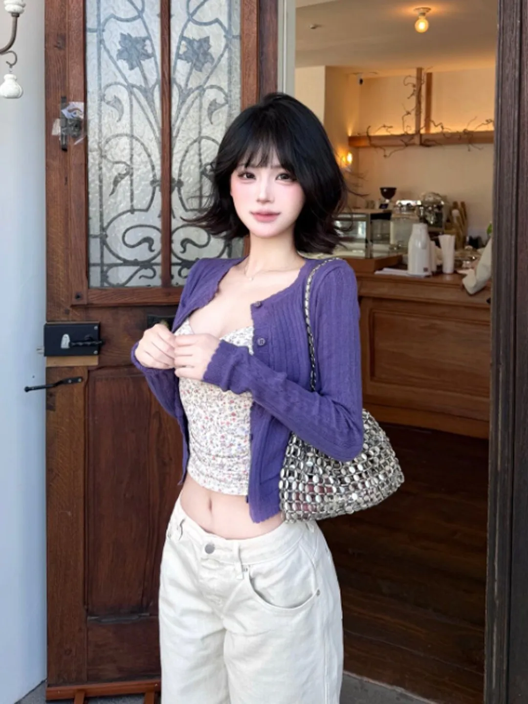 Soft Style Purple Floral Two-Piece Set Age-Defying Ootd Gentlewoman's Fashion Spring Collection Comfortable Long Sleeve Knitwear
Soft Style Purple Floral Two-Piece Set Age-Defying Ootd Gentlewoman's Fashion Spring Collection Comfortable Long Sleeve Knitwear