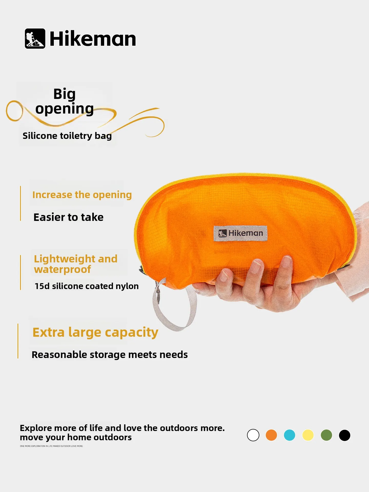 Portable Travel Toiletry Bag Cosmetic Organizer Dry Wet Separated Lightweight Makeup Wash Storage Pouch Outdoor Camping Gear
Portable Travel Toiletry Bag Cosmetic Organizer Dry Wet Separated Lightweight Makeup Wash Storage Pouch Outdoor Camping Gear
