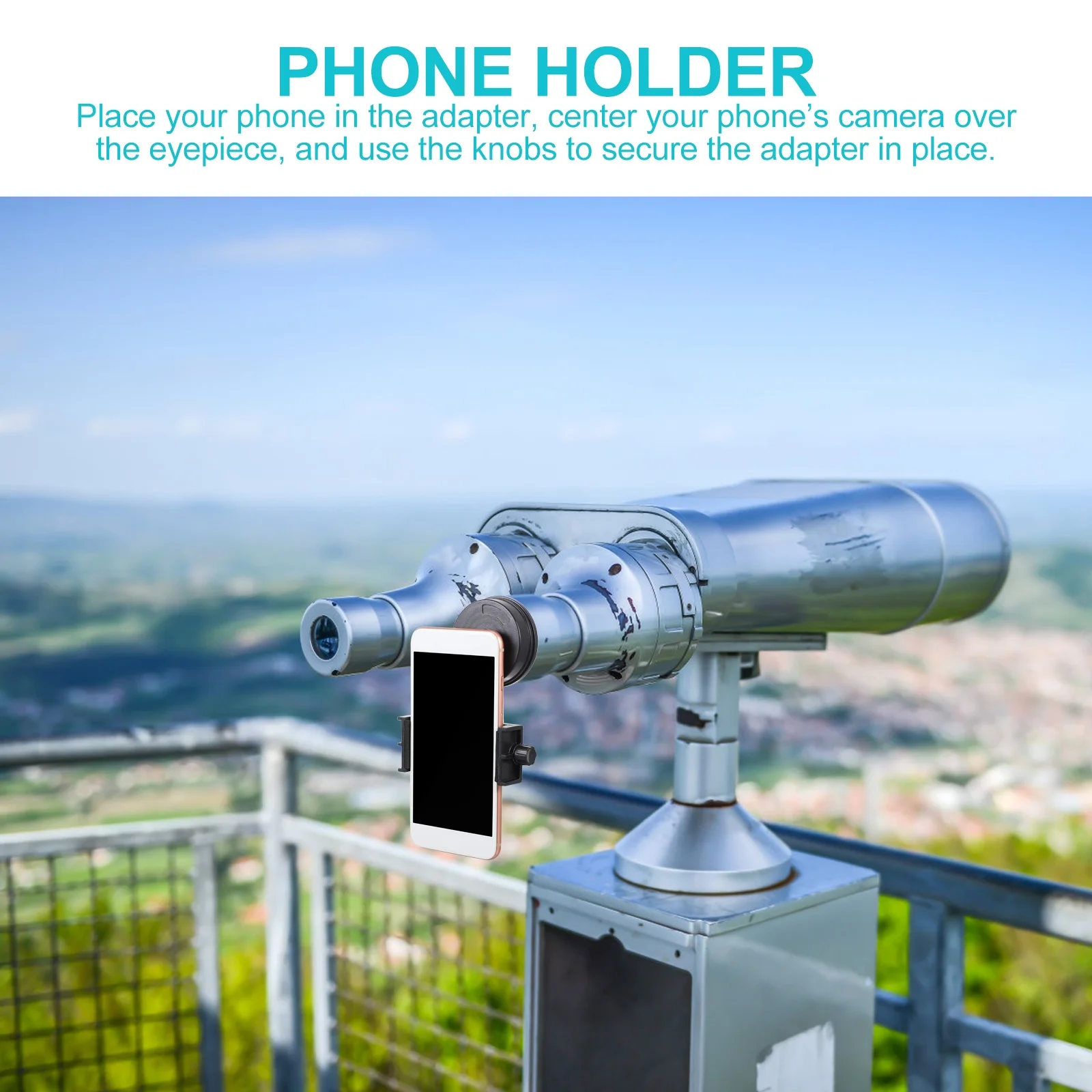 Phone Mount for Telescope Microscope Stable Screw Locks Unique Design Fast Adjustment Photography Adapter
Phone Mount for Telescope Microscope Stable Screw Locks Unique Design Fast Adjustment Photography Adapter