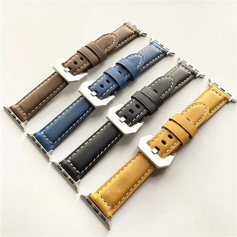 Suitable for Apple Watch strap serises 9/10 strap Crazy Horse Brown pattern bracelet 38mm 42mm 49mm 
Suitable for Apple Watch strap serises 9/10 strap Crazy Horse Brown pattern bracelet 38mm 42mm 49mm