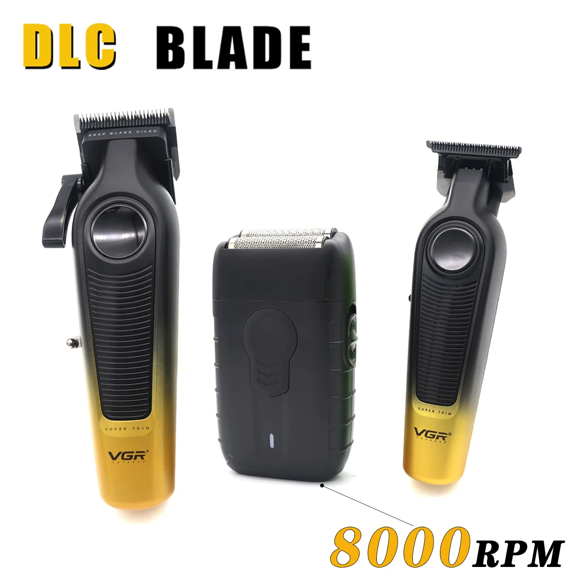 Мужская машинка для стрижки волос DLC Blade Беспроводные профессиональные парикмахерские машины VGR V196 V996 Электробритва 8000 об/мин 231R
Мужская машинка для стрижки волос DLC Blade Беспроводные профессиональные парикмахерские машины VGR V196 V996 Электробритва 8000 об/мин 231R