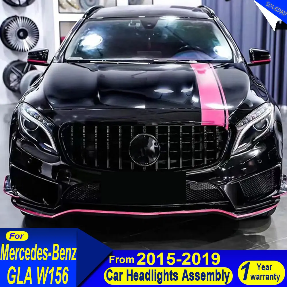 Car HeadLights For Benz GLA W156 2015 2016 2017 2018 2019 Full LED Lamps Turn Signals Daytime Running Lights Car Accessories
Car HeadLights For Benz GLA W156 2015 2016 2017 2018 2019 Full LED Lamps Turn Signals Daytime Running Lights Car Accessories