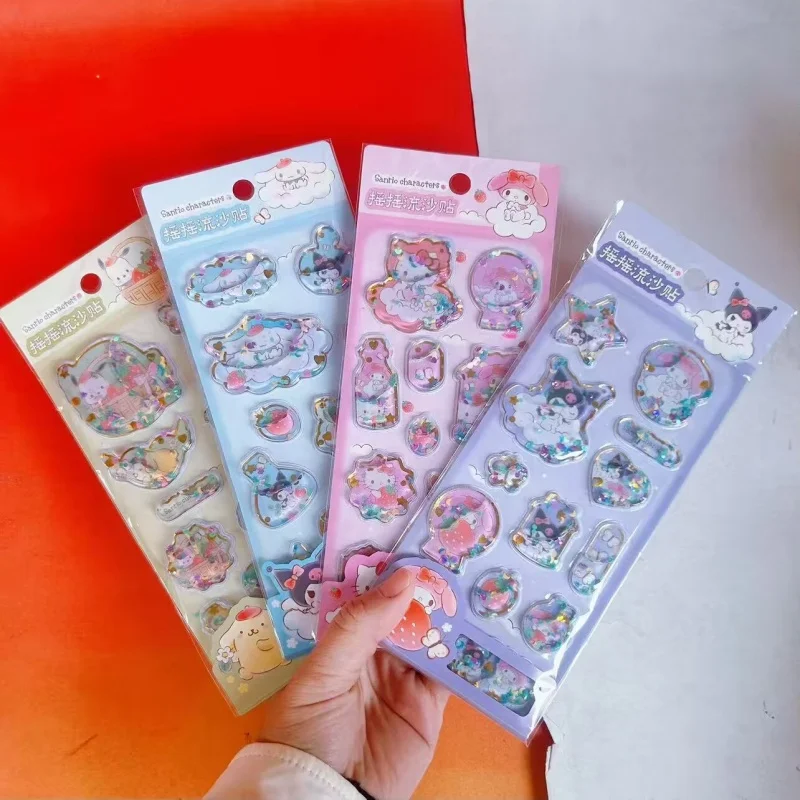 12pcs/lot Sanrio Cinnamoroll 3D Water Shake Sticker Cute Kuromi Kitty Scrapbooking DIY Diary Decorative Stationery Sticker
12pcs/lot Sanrio Cinnamoroll 3D Water Shake Sticker Cute Kuromi Kitty Scrapbooking DIY Diary Decorative Stationery Sticker