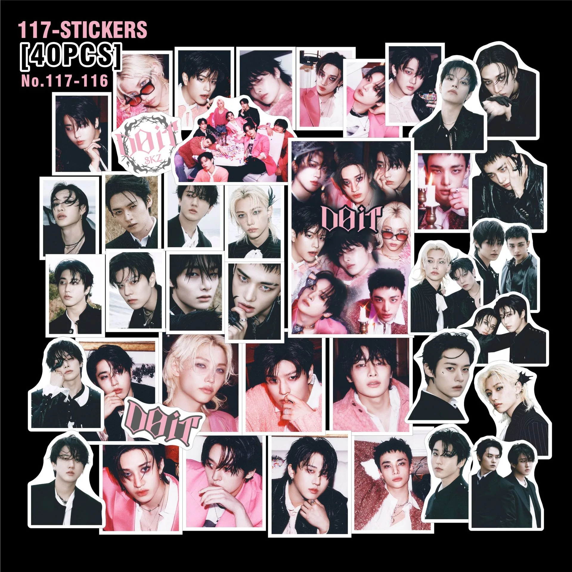 Straykids 40Pcs Planner Stickers Do It Album Water-Resistant Decorative Stickers for Water Bottles and Phone Cases Fan Merchandise Small Gifts Halloween Christmas Gifts
Straykids 40Pcs Planner Stickers Do It Album Water-Resistant Decorative Stickers for Water Bottles and Phone Cases Fan Merchandise Small Gifts Halloween Christmas Gifts