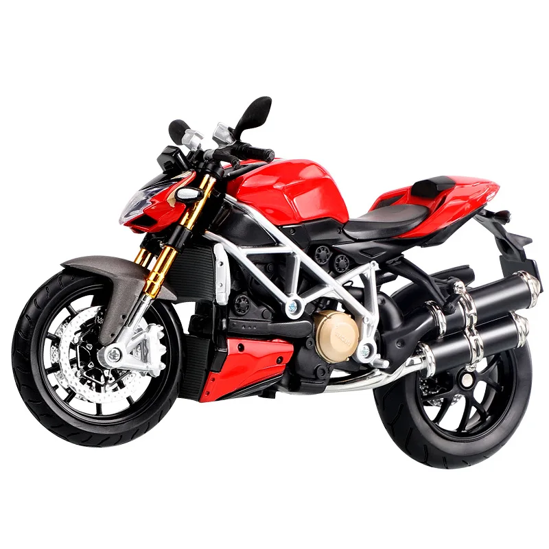 Модель мотоцикла Ducati Street Fighter в масштабе 1:12, детская игрушка, декоративный подарок
Модель мотоцикла Ducati Street Fighter в масштабе 1:12, детская игрушка, декоративный подарок