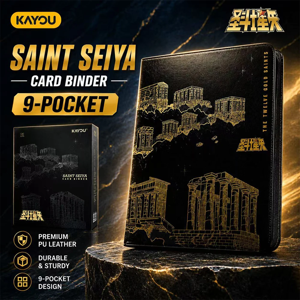 Premium Kayou Saint Seiya 9-Pocket Card Binder Genuine Anime Peripheral TCG Protection Decorate Kids Toy Birthday Gifts
Premium Kayou Saint Seiya 9-Pocket Card Binder Genuine Anime Peripheral TCG Protection Decorate Kids Toy Birthday Gifts