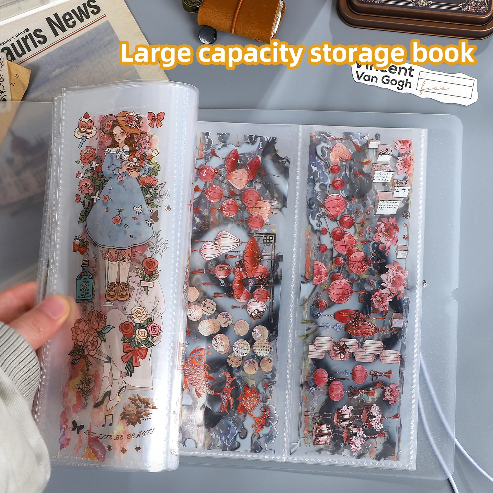 26 Pages/50 Pages/book Large Capacity Transparent Sticker Storage Book Creative DIY Journal Material Collage Stationery
26 Pages/50 Pages/book Large Capacity Transparent Sticker Storage Book Creative DIY Journal Material Collage Stationery