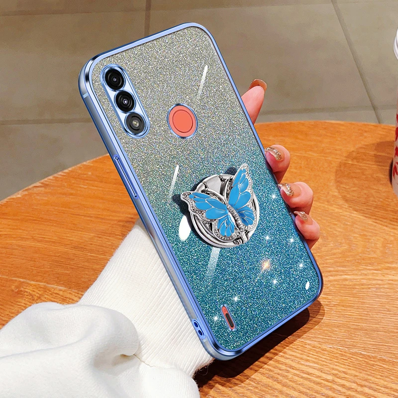 Case For MOTO E7 Power 2021 Motorola Moto E7 Power 2021 Gradient Glitter Butterfly Bling Folding Stand Plating Back Cover E7 7
Case For MOTO E7 Power 2021 Motorola Moto E7 Power 2021 Gradient Glitter Butterfly Bling Folding Stand Plating Back Cover E7 7