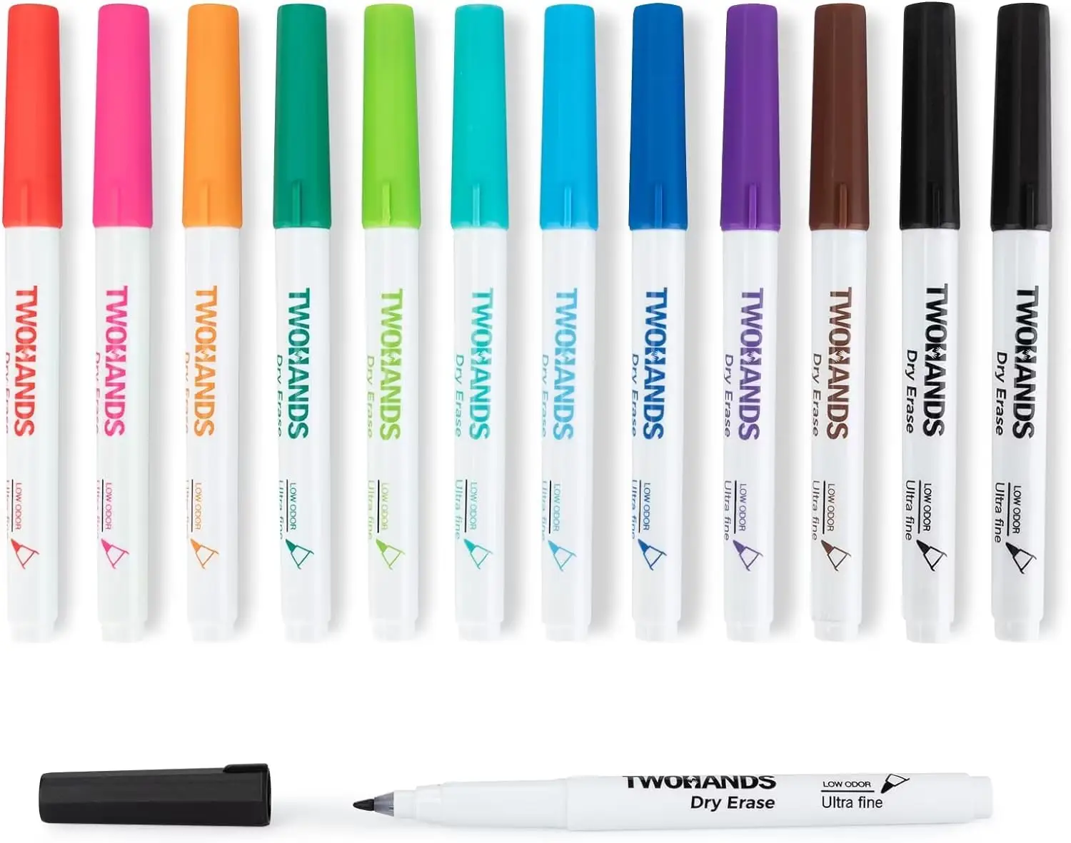 Ultra Fine Tip Dry Erase Markers, 0.7mm Low Odor, 11 Assorted Colors for Office Home Planning Whiteboard, 12 Count
Ultra Fine Tip Dry Erase Markers, 0.7mm Low Odor, 11 Assorted Colors for Office Home Planning Whiteboard, 12 Count