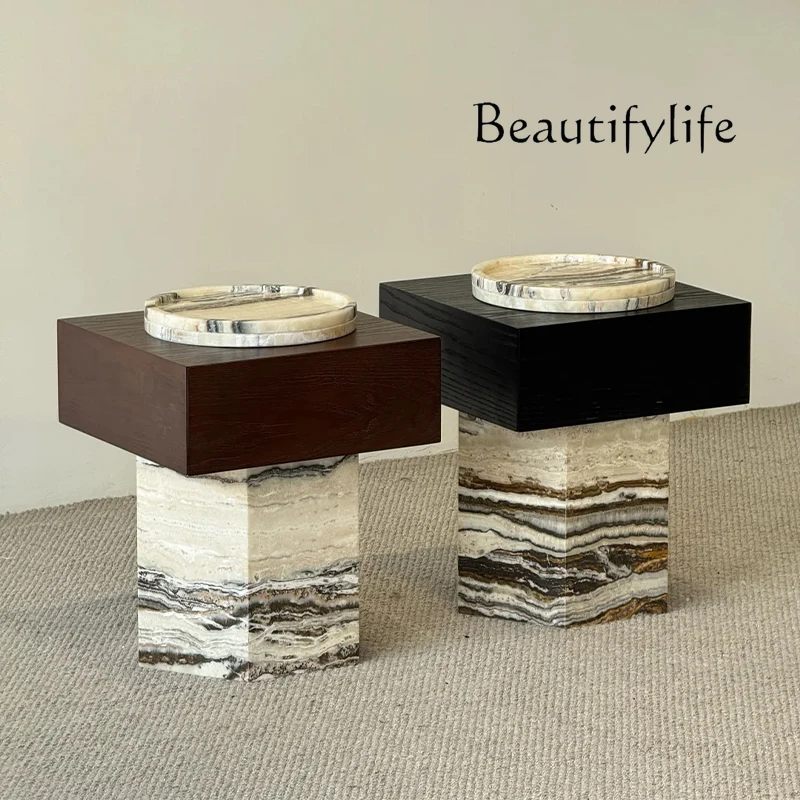 Italian minimalist cave stone edge few living room household apartment modern light luxury high-end side few bedside tables
Italian minimalist cave stone edge few living room household apartment modern light luxury high-end side few bedside tables
