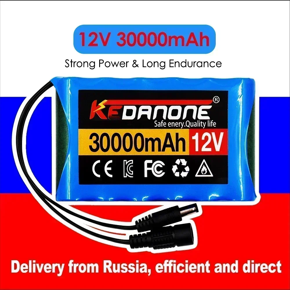 Original 18650 3S2P 12V 30000mah DC 12.6V 30Ah Rechargeable Li-Ion Battery CCTV Camera Monitor Replacement Battery Pack+ Char
Original 18650 3S2P 12V 30000mah DC 12.6V 30Ah Rechargeable Li-Ion Battery CCTV Camera Monitor Replacement Battery Pack+ Char