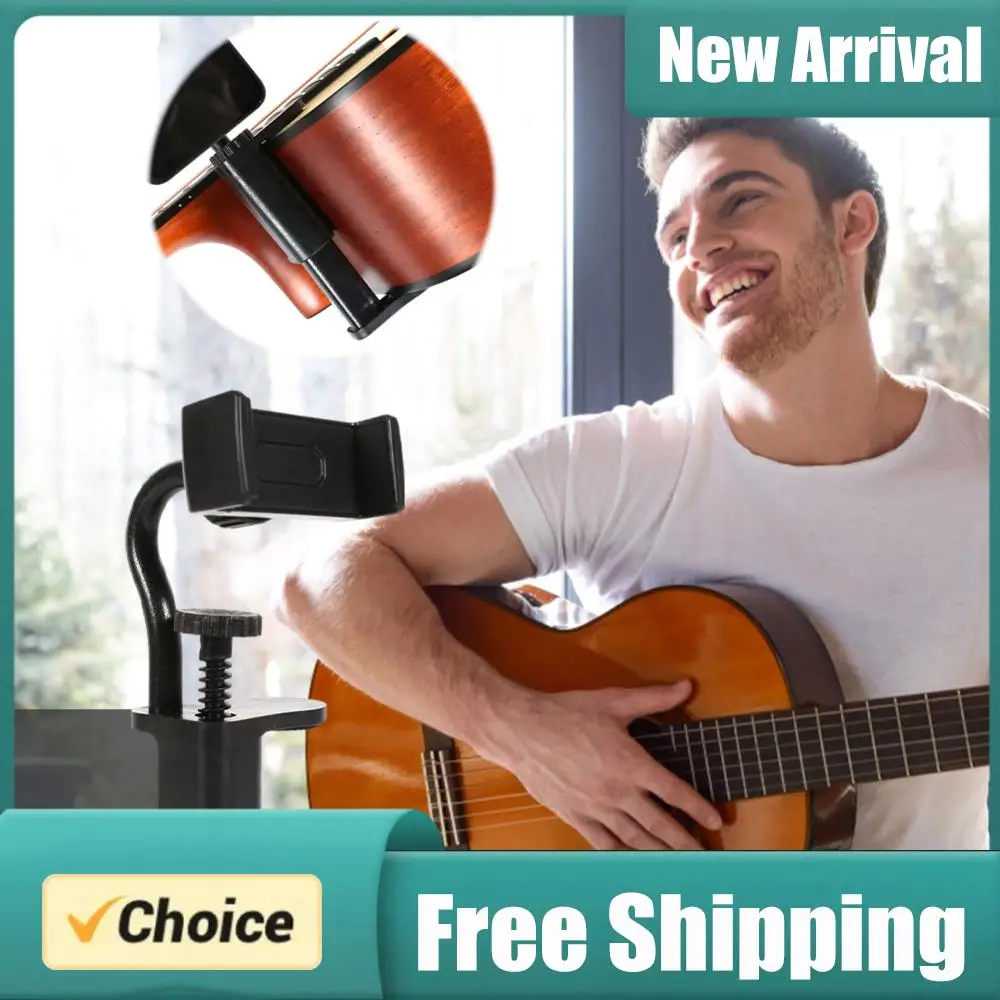 Guitar Phone Holder Hands-Free Adjustable Phone Support Multi-Purpose Guitar Stand Holder for Recording Video-Calling Streaming
Guitar Phone Holder Hands-Free Adjustable Phone Support Multi-Purpose Guitar Stand Holder for Recording Video-Calling Streaming