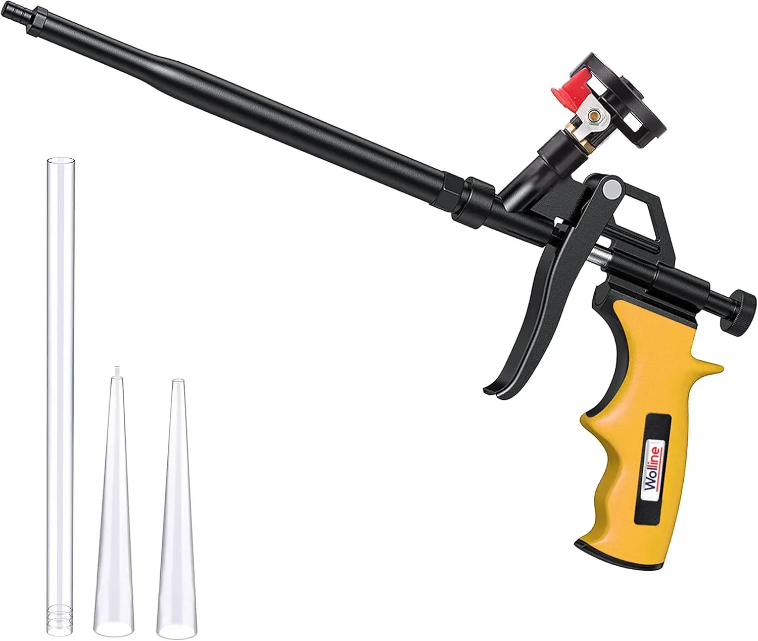 Spray Foam Insulation Gun, Teflon-Coated Foam Dispensing Gun with 2 Nozzles, Professional Expanding Foam Applicator for Caulking and Insulating, 1 Pack
Spray Foam Insulation Gun, Teflon-Coated Foam Dispensing Gun with 2 Nozzles, Professional Expanding Foam Applicator for Caulking and Insulating, 1 Pack