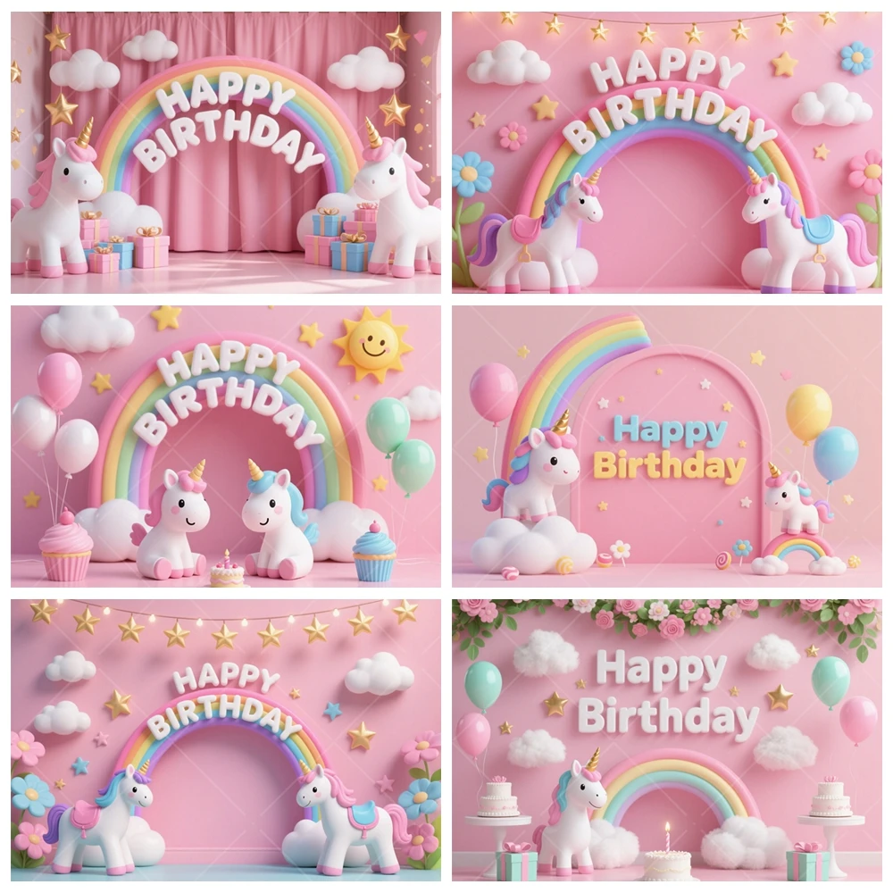 3D Rainbow Unicorn Backdrop Girl Birthday Party Cake Table Pink Decoration Photography Background Baby Shower Custom Banner
3D Rainbow Unicorn Backdrop Girl Birthday Party Cake Table Pink Decoration Photography Background Baby Shower Custom Banner