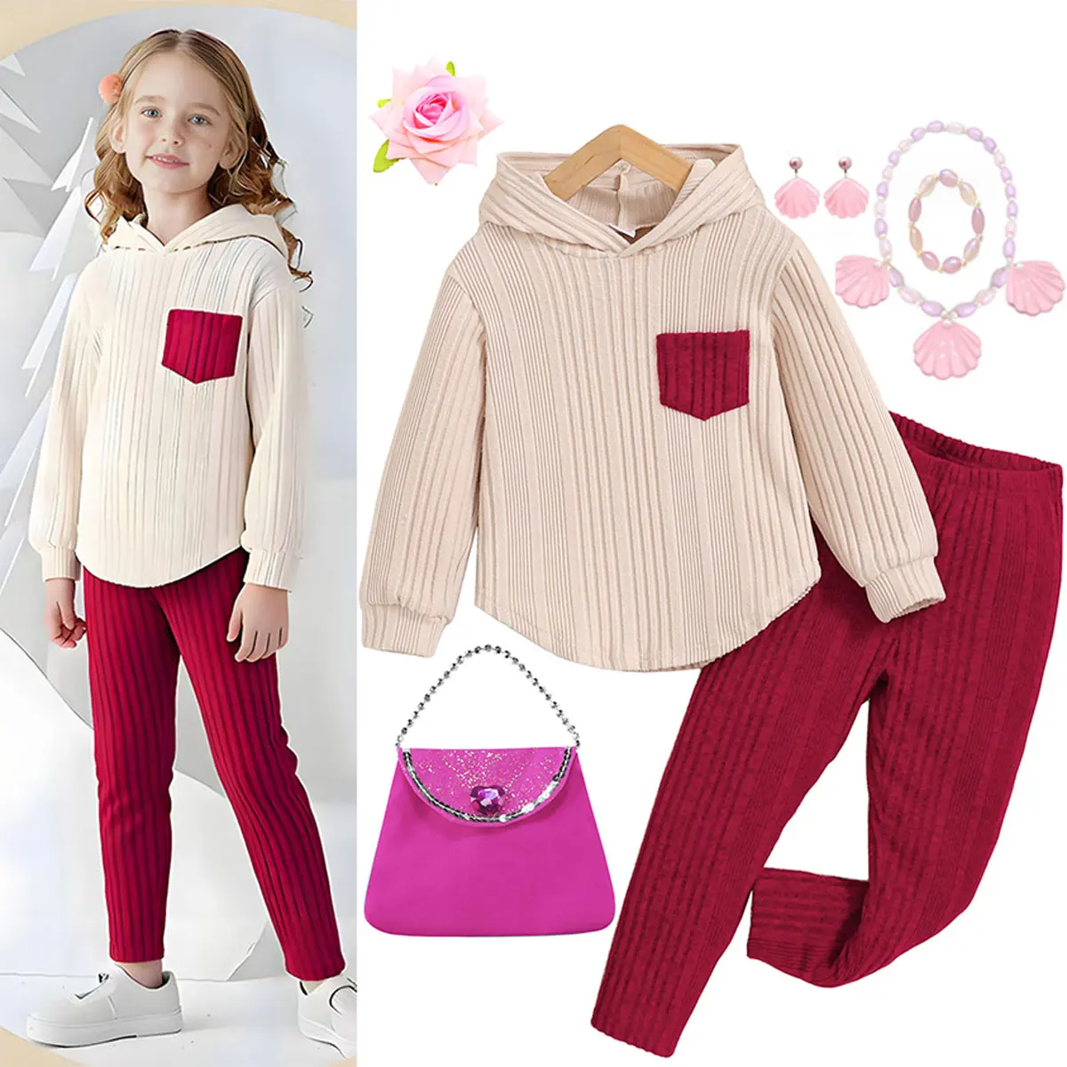 Autumn and Winter Girls Separate Clothes and Pants Pure Cotton Two-piece Casual Long Sleeve Daily Cute Girls Children's Dress
Autumn and Winter Girls Separate Clothes and Pants Pure Cotton Two-piece Casual Long Sleeve Daily Cute Girls Children's Dress
