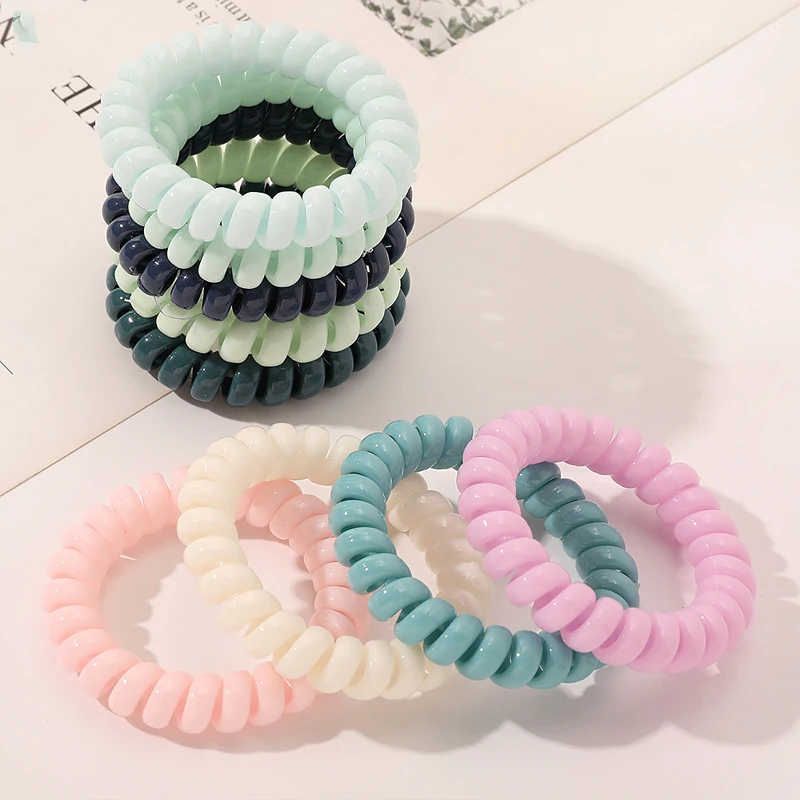2Pcs Fashion Matt Solid Telephone Wire Elastic Hair Band Frosted Spiral Cord Rubber Band Hair Tie Braids Styling Accessories
2Pcs Fashion Matt Solid Telephone Wire Elastic Hair Band Frosted Spiral Cord Rubber Band Hair Tie Braids Styling Accessories
