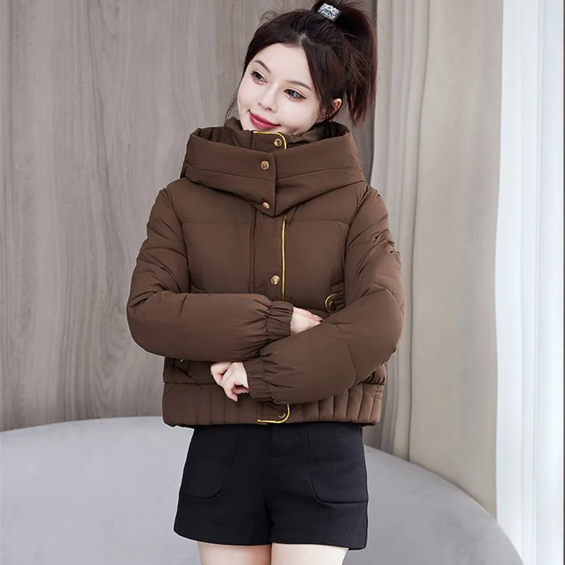 Пуховая хлопковая куртка, женские короткие парки, новинка 2025 года, свободная толстая зимняя куртка, теплое ветрозащитное хлопковое пальто, женское
Пуховая хлопковая куртка, женские короткие парки, новинка 2025 года, свободная толстая зимняя куртка, теплое ветрозащитное хлопковое пальто, женское