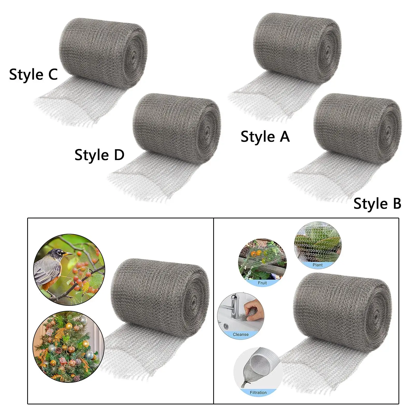 Stainless Steel Wire Mesh Heavy Duty Multipurpose Flexible Metal Mesh Roll Rustproof Mice Control Hole Fill Fabric Gap Blocker
Stainless Steel Wire Mesh Heavy Duty Multipurpose Flexible Metal Mesh Roll Rustproof Mice Control Hole Fill Fabric Gap Blocker