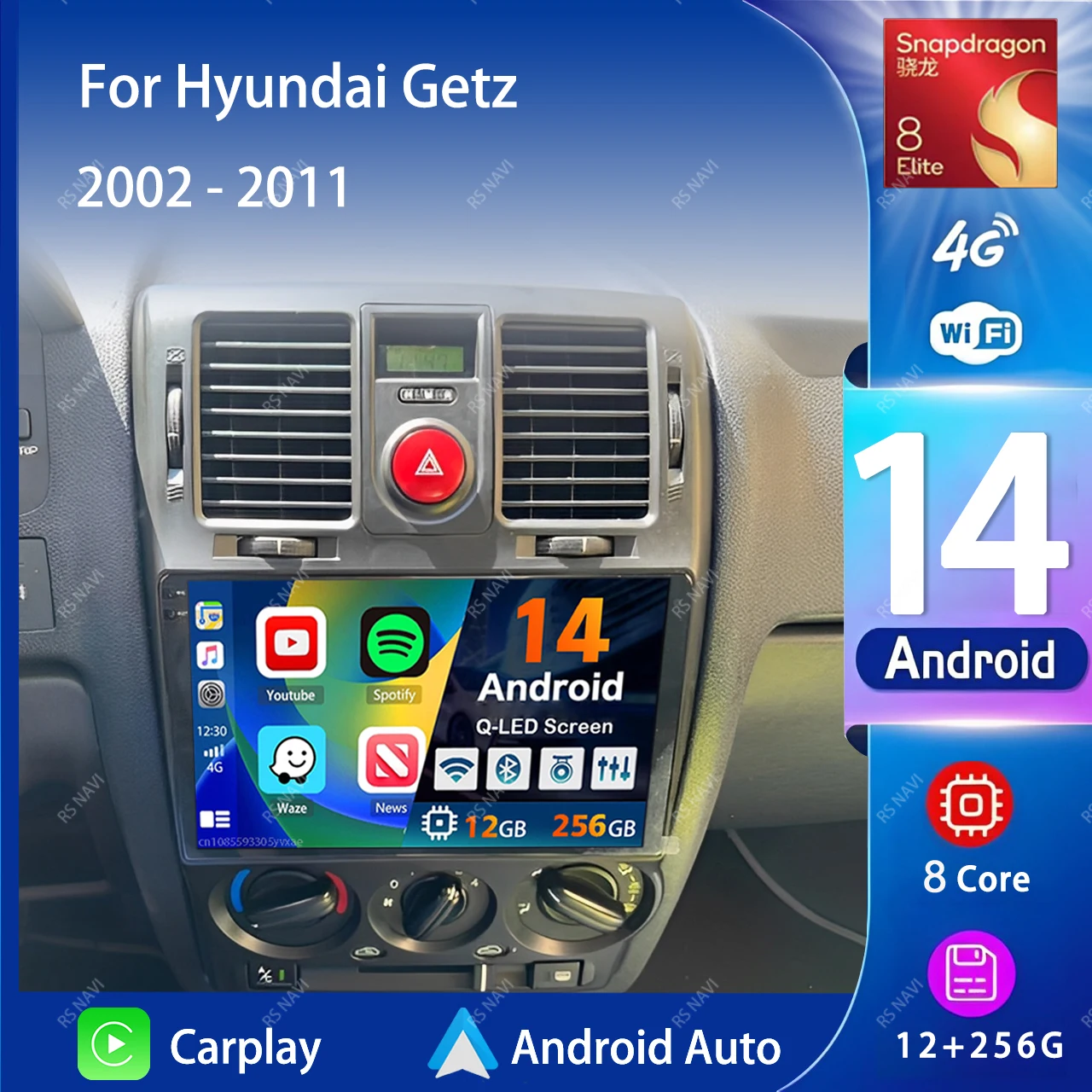 Android 14 Carplay Auto 2K Screen Car Radio BT Multimedia Player For Hyundai Getz 2002 -2011 Autoradio GPS Stereo 2din Head Unit
Android 14 Carplay Auto 2K Screen Car Radio BT Multimedia Player For Hyundai Getz 2002 -2011 Autoradio GPS Stereo 2din Head Unit