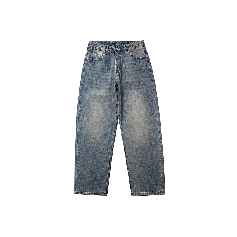 Spring retro washed casual straight pants non-elastic loose mid-waist trousers men high quality denim wide leg versatile jeans
Spring retro washed casual straight pants non-elastic loose mid-waist trousers men high quality denim wide leg versatile jeans