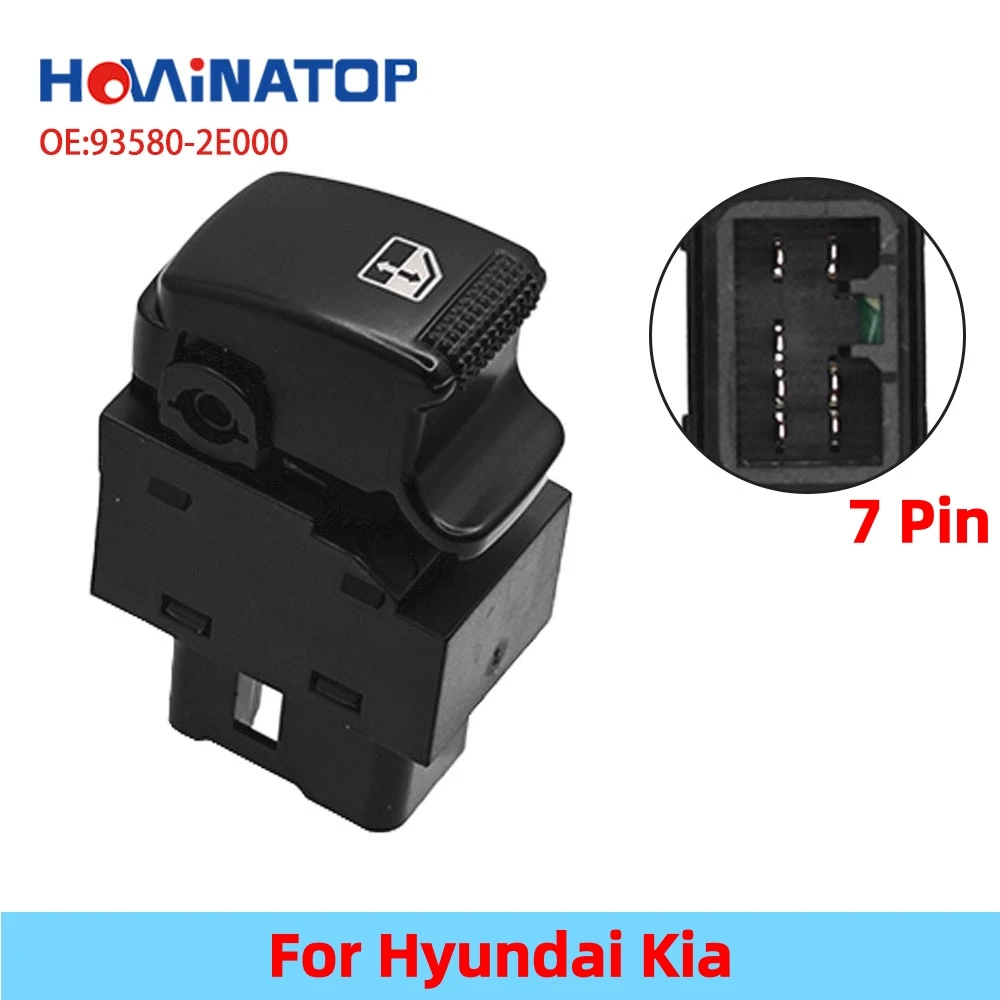 HOWINATOP 93580-2E000 93580-1C000 93580-1C010WK Single Power Window Control Switch For Hyundai Kia OEM Replacement
HOWINATOP 93580-2E000 93580-1C000 93580-1C010WK Single Power Window Control Switch For Hyundai Kia OEM Replacement