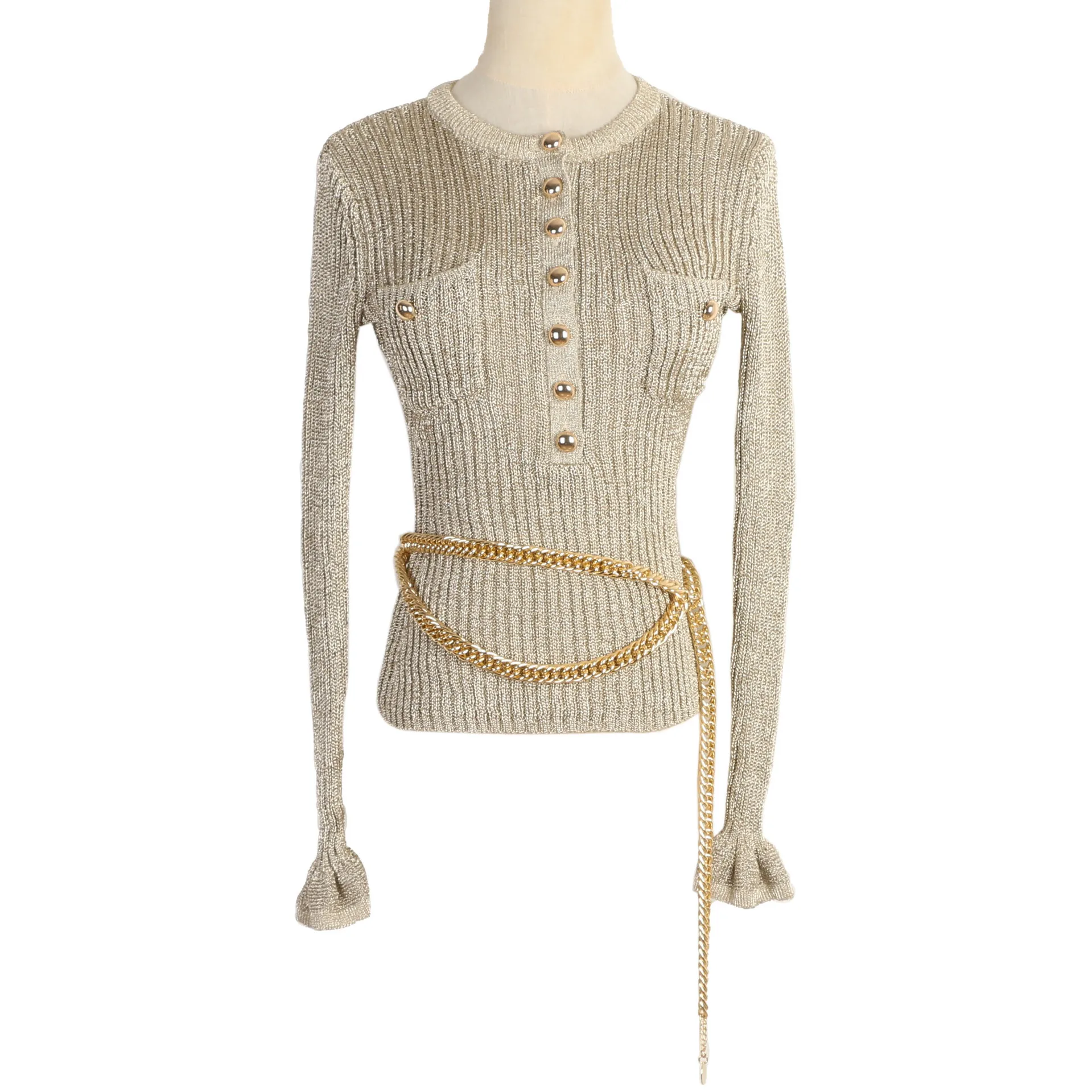 Ele Long Sve Knitted Top round Ne Slim Fit Autumn Winter New Sle Small Fraance Wind Chain Knitted for Women
Ele Long Sve Knitted Top round Ne Slim Fit Autumn Winter New Sle Small Fraance Wind Chain Knitted for Women