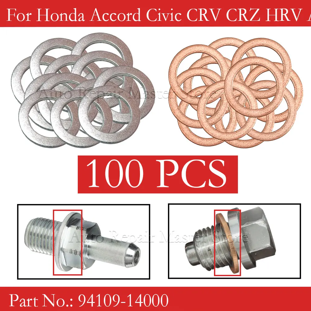 For M14 Car Sealing Gasket Aluminum/Copper Screw Washer Auto Engine Bottom Oil Drain Screw Sealing Gasket Accessories For Honda
For M14 Car Sealing Gasket Aluminum/Copper Screw Washer Auto Engine Bottom Oil Drain Screw Sealing Gasket Accessories For Honda