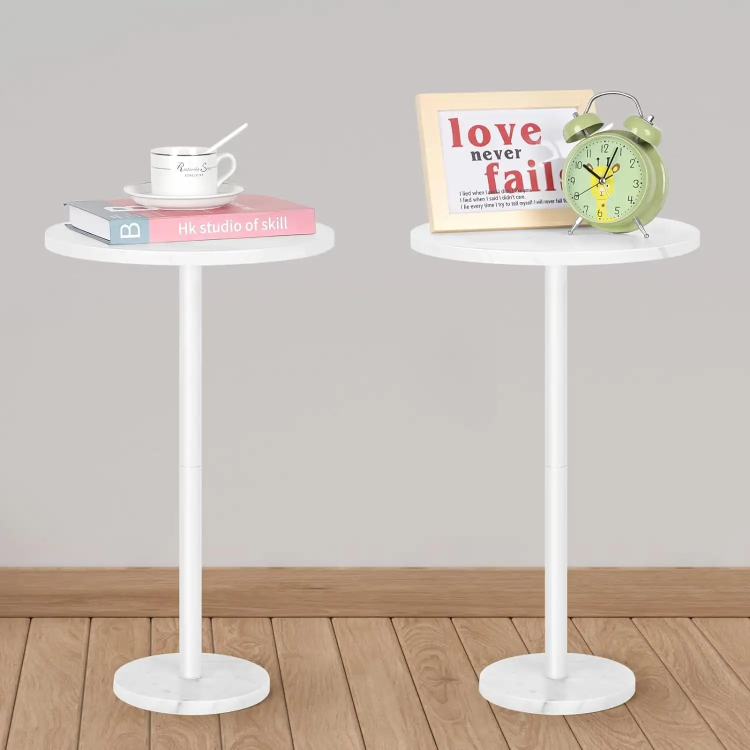 Round Bar Nightstand Coffee Table Office Bedroom Two Piece Set White Marble Base
Round Bar Nightstand Coffee Table Office Bedroom Two Piece Set White Marble Base