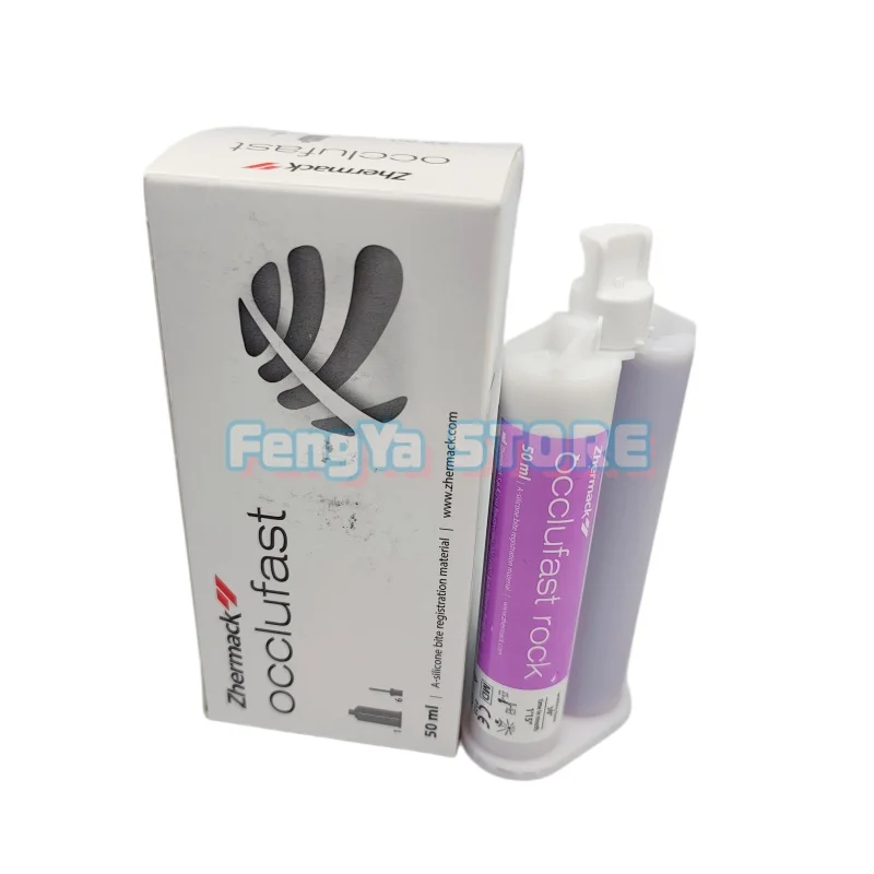 50ml Zheramck Addition silicone Occlufast Bite Registration Material Dental Occlufast Rock Occlusal Record Impression Material
50ml Zheramck Addition silicone Occlufast Bite Registration Material Dental Occlufast Rock Occlusal Record Impression Material