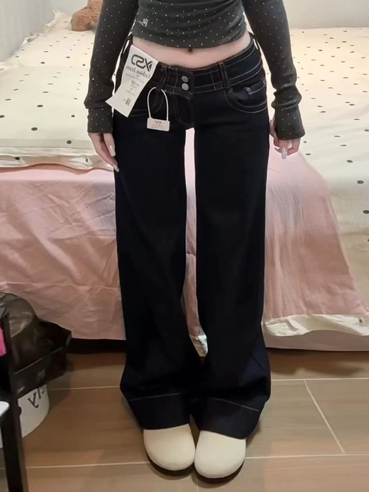 American Style Low Waist Bell Bottom Straight Leg Jeans Women's Fashion Slimming Versatile Non Ironed Spring Season Ladies
American Style Low Waist Bell Bottom Straight Leg Jeans Women's Fashion Slimming Versatile Non Ironed Spring Season Ladies