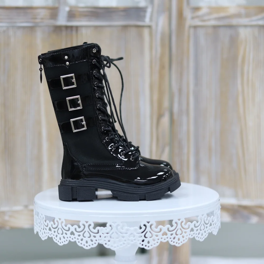 Обувь для шарнирных кукол, лакированная кожа, с множеством пряжек, высокие сапоги, аксессуары для шарнирных кукол
Обувь для шарнирных кукол, лакированная кожа, с множеством пряжек, высокие сапоги, аксессуары для шарнирных кукол