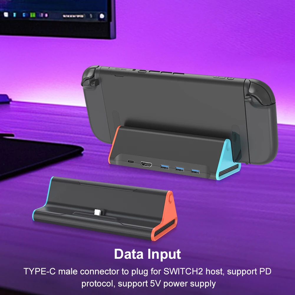 Портативная док-станция NS2 4K для ТВ, адаптер USB3.0, совместимый с HDMI, док-станция с быстрой зарядкой, адаптер для консоли, игровой аксессуар
Портативная док-станция NS2 4K для ТВ, адаптер USB3.0, совместимый с HDMI, док-станция с быстрой зарядкой, адаптер для консоли, игровой аксессуар