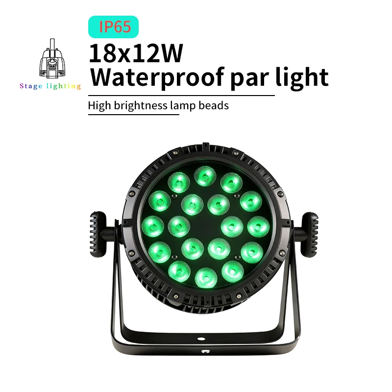 IP65 Waterproof Led Par Light 18x12W RGBW 4in1/RGBWAUV 6in1 DMX512 Professional Stage DJ Equipment Disco Outdoor par light
IP65 Waterproof Led Par Light 18x12W RGBW 4in1/RGBWAUV 6in1 DMX512 Professional Stage DJ Equipment Disco Outdoor par light