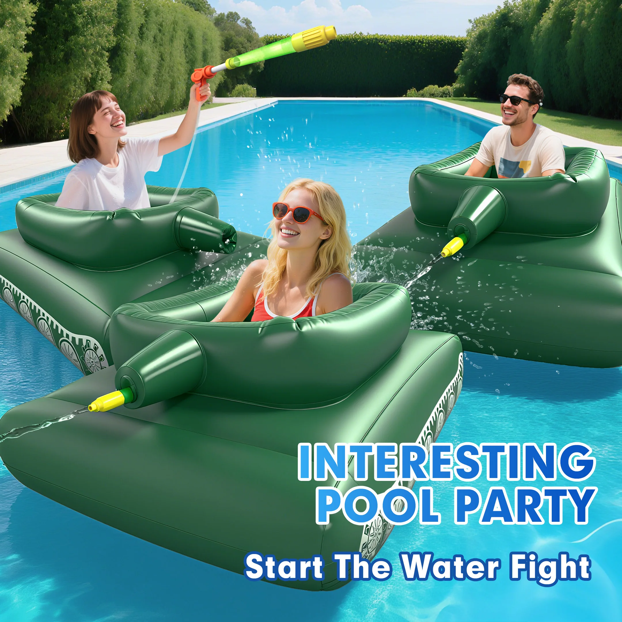 Забавный поплавок для бассейна с резервуаром для воды, прочный надувной поплавок для бассейна с водяным пистолетом, игрушка для плавания для взрослых, подходит для летнего бассейна, веселый подарок
Забавный поплавок для бассейна с резервуаром для воды, прочный надувной поплавок для бассейна с водяным пистолетом, игрушка для плавания для взрослых, подходит для летнего бассейна, веселый подарок
