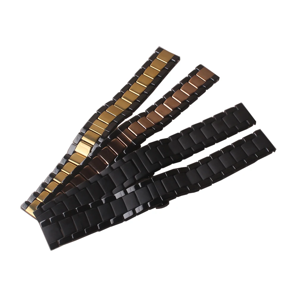 Luxury Men's Watches straps Stainless Steel clasp Ceramic bands Men Quartz Wrist Watch bracelet 18mm 20mm 22mm width polish gold
Luxury Men's Watches straps Stainless Steel clasp Ceramic bands Men Quartz Wrist Watch bracelet 18mm 20mm 22mm width polish gold